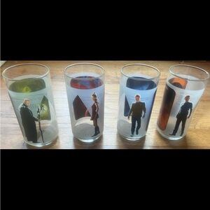 Star Trek complete set of 4 glasses